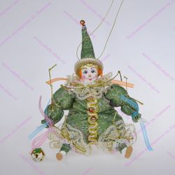 Ёлочная игрушка Сидячий клоун