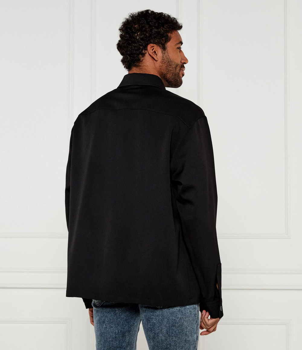 Хлопковая рубашка Balmain - черный(EH1HS391 WB01)