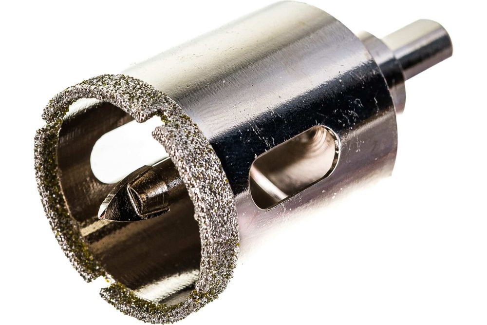 Коронка алмазная по керамике и кафелю с центрирующим сверлом 35мм 400035