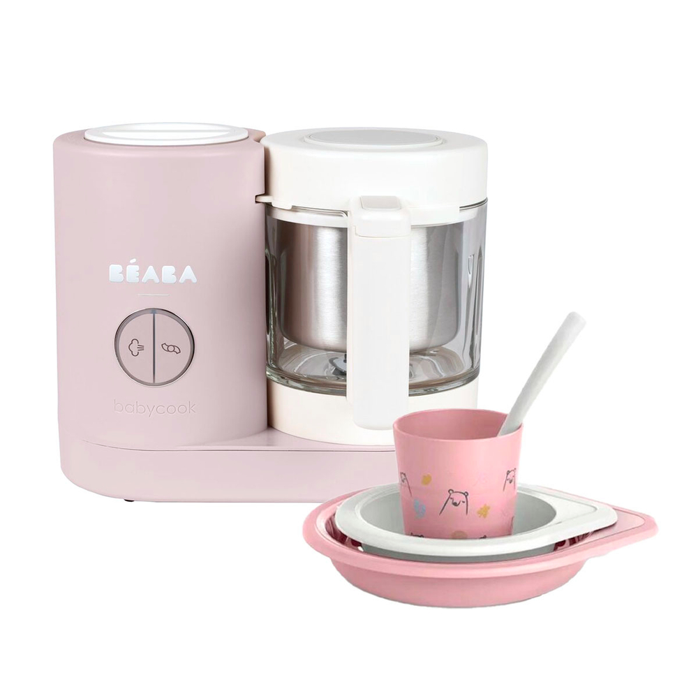 Блендер-пароварка для детского питания 5 в 1 BEABA Babycook Neo розовый