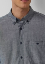 Рубашка из шамбре с воротником на пуговицах Regular Fit