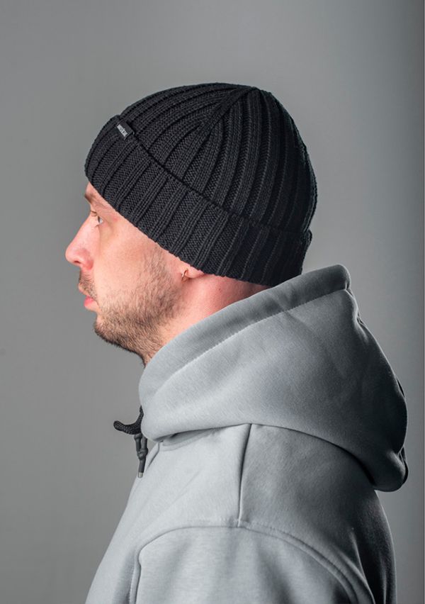 Шапка AW42 Beanie черная - фото 2