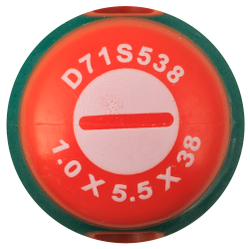 D71S538 Отвертка стержневая шлицевая ANTI-SLIP GRIP, SL5.5х38 мм