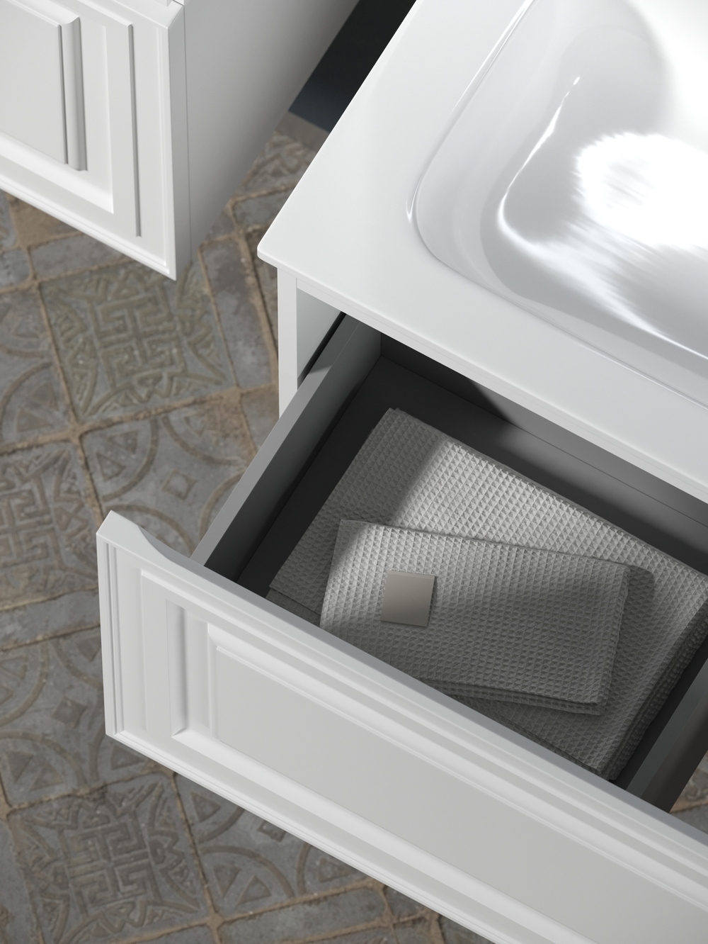 Тумба с раковиной Sancos Very 60 см VR60W bianco