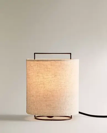 ZARA HOME НАСТОЛЬНАЯ ЛАМПА, СВЕТЛО-БЕЖЕВЫЙ