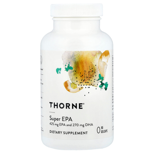 Thorne, Super EPA, ЭПК и ДГК, 90 капсул