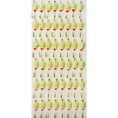 Мормышка фосфорная №11, крючок №10 (100 шт на плойке)