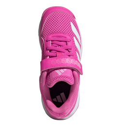 Детские Кроссовки теннисные  Adidas Courtflash K - lucid pink/cloud white/lucid pink