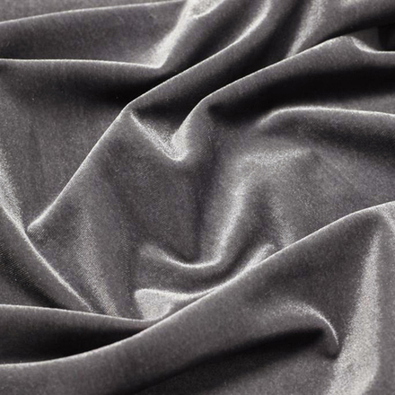 Бархат серый оптом. Ш - 300 см. Арт. YB777-15