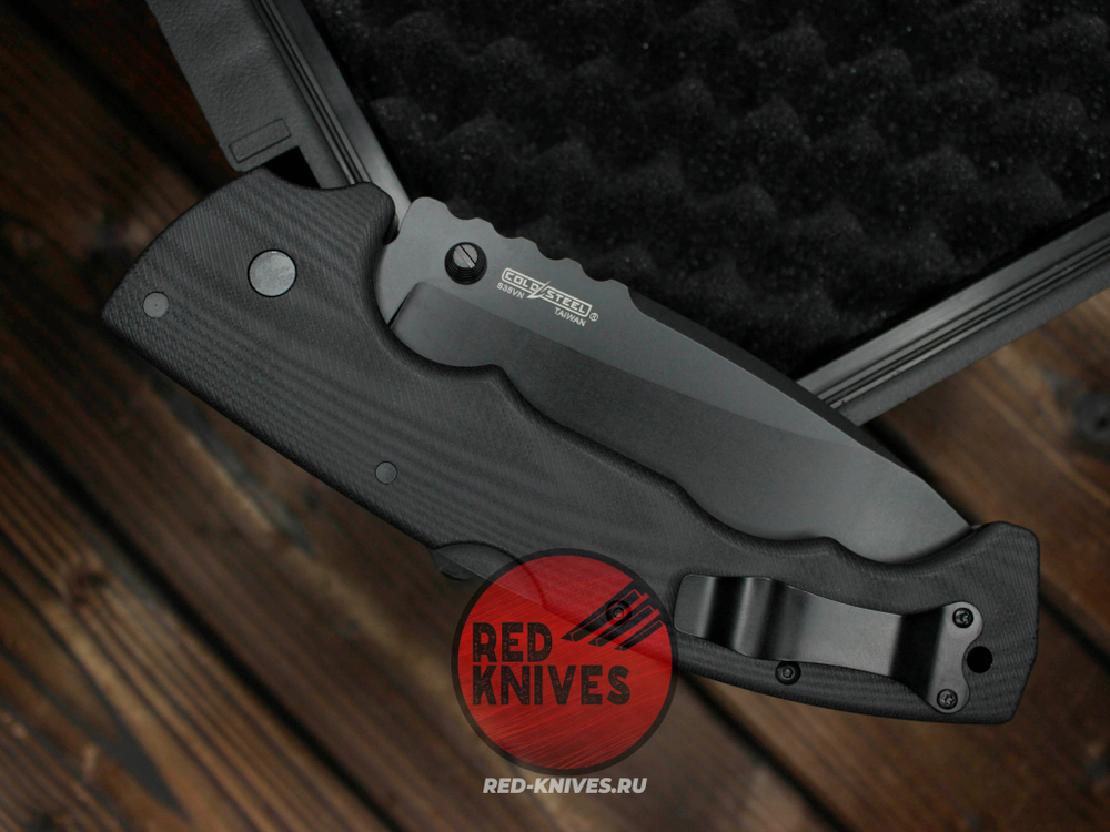 Нож Cold Steel 5 Max - руокять черный G10, черный клинок