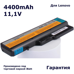 Аккумулятор iBatt 4400mAh, для L09S6Y02 L09L6Y02 L09M6Y02 L09C6Y02 L10P6Y22 57Y6454 L08S6Y21 L10M6F21 L10C6Y02
