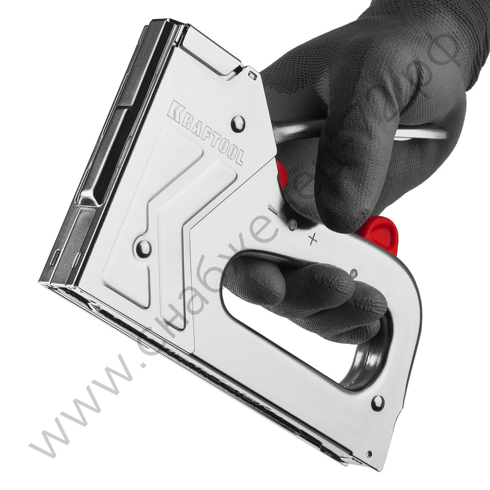 KRAFTOOL HARD-53 тип 53 (A/10/JT21) 23GA(6-16мм)/300/500, стальной рессорный степлер (3180)