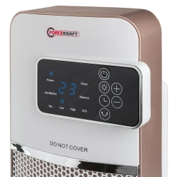 Тепловентилятор электрический поворотный (220V,2000W,S обогрева 20м?,защита от перегрева+пульт ДУ) FORCEKRAFT FK-NSB-200E