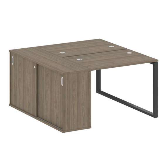 Метал Систем Рабочая станция с шкафом-купе на О-образном м/к БО.РС-СШК-1.1 Т