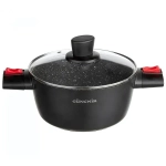 Кастрюля 2,3л «ВИКИНГ КАТУНЬ» 20*10,2см стекл крышка съемн ручки