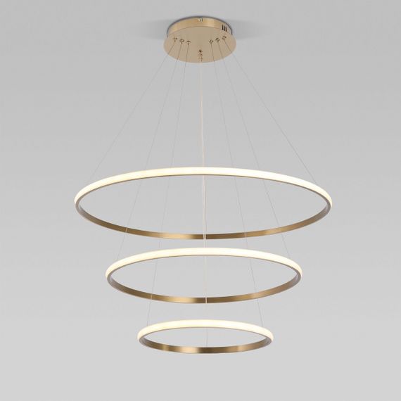 Подвесной светодиодный светильник Eurosvet Collars 90264/3 латунь