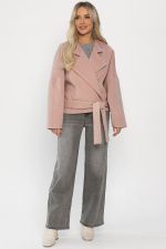 Пальто укороченное Хайт (пудра) Б14315-7М LT Collection
