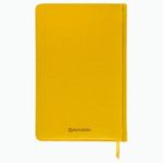 Ежедневник недатированный А5 138х213 мм BRAUBERG "Imperial" под кожу, 160 л., желтый, 111858
