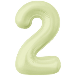 Цифры 102 см "Цвет Пыльный лайм" слим (slim)