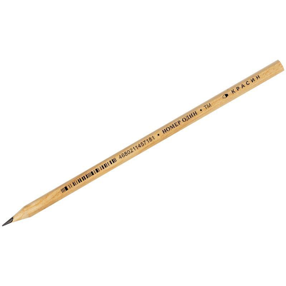 Карандаш ч/г ТМ (HB) шестигран., заточен "Номер Один" (Красин)