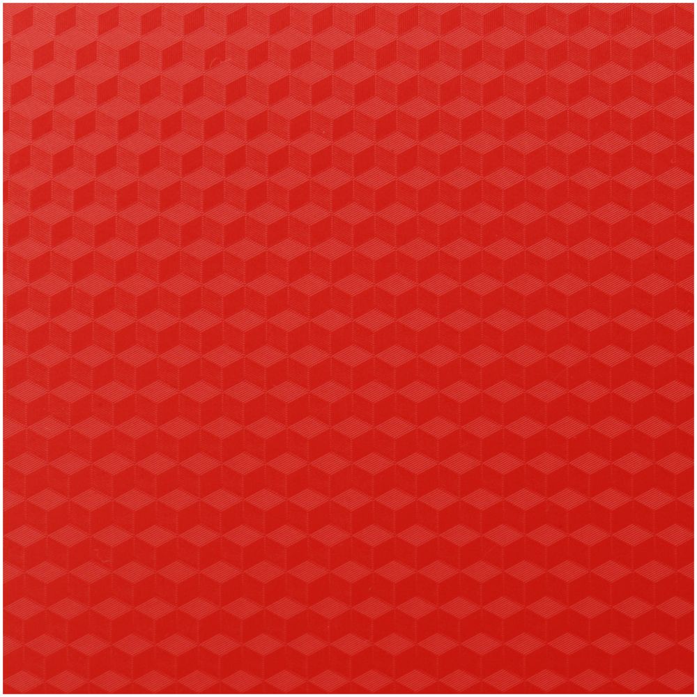 Папка на 2-х кольцах, 25мм, Стамм Кристалл, 700мкм, корешок с карманом, красная