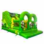 Коммерческий надувной батут «Панды в джунглях», 6×3,5×3,5 м