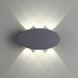 358563 STREET NT21 734 темно-серый Ландшафтный настенный светильник IP54 LED 4000K 6W 85-265V CALLE