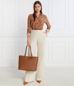 Кожаная сумка-шопер KARLY LAUREN RALPH LAUREN - коричневый(431911655)