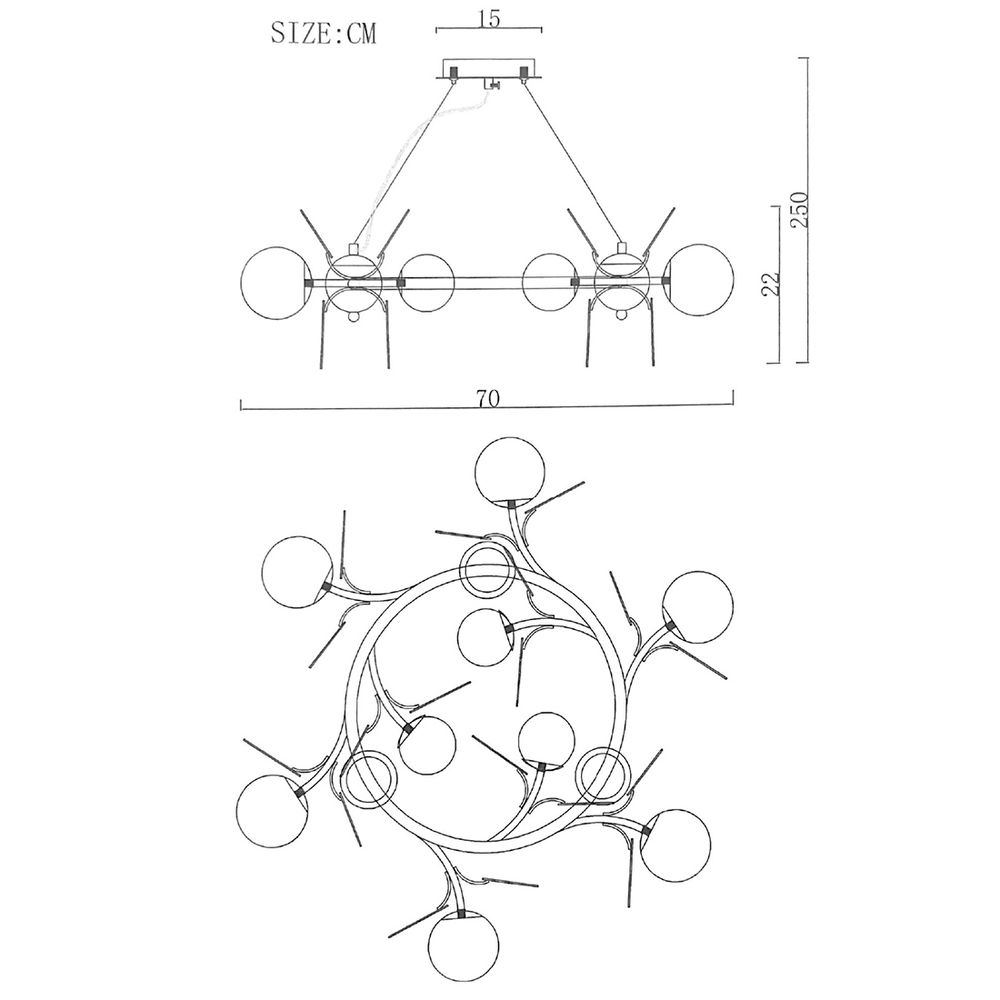 Подвесная Люстра Light Of Matisse R D70 By Imperiumloft
