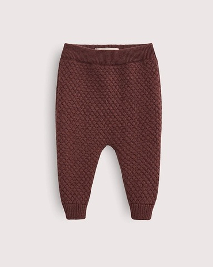 Штанишки вязаные Loomknits, Шоколад