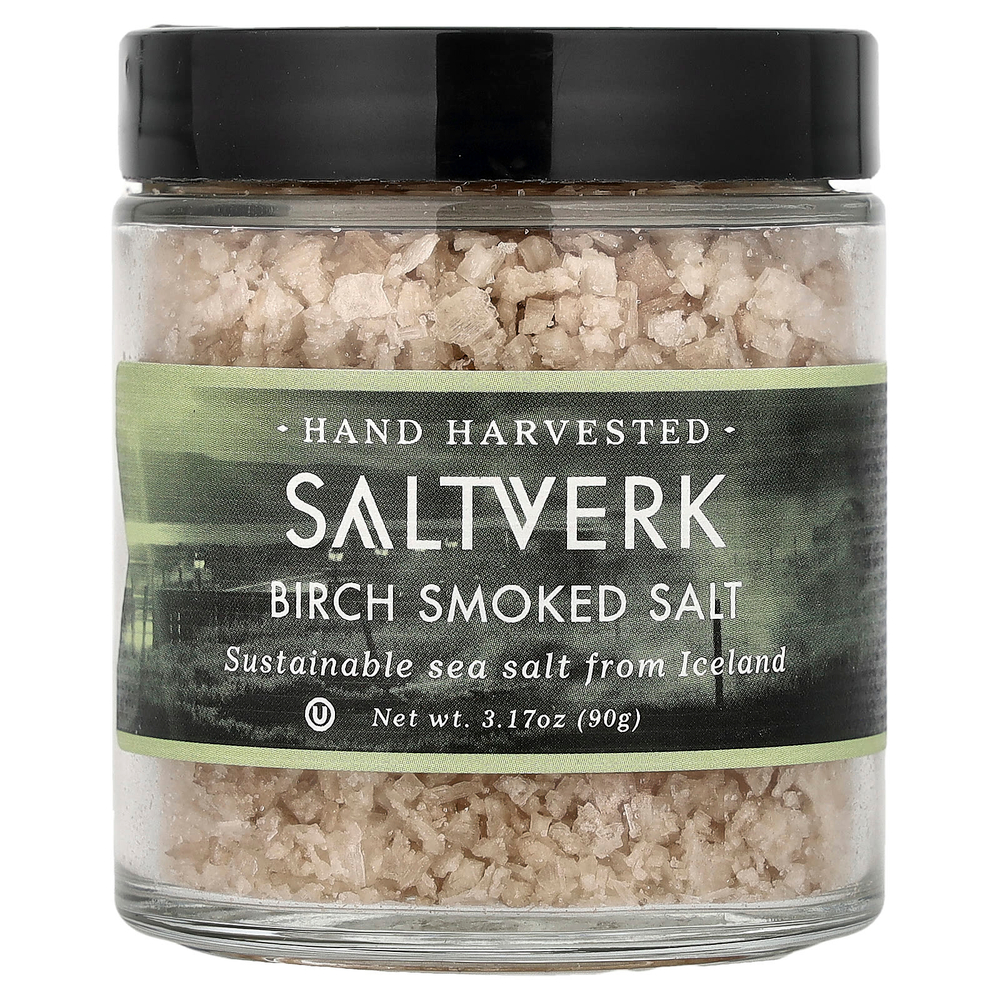 Saltverk, березовая копченая соль, 90 г (3,17 унции)