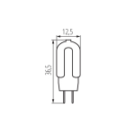 Лампа g4 светодиодная KANLUX GIO LED G4 FL 1,3W WW 3000K