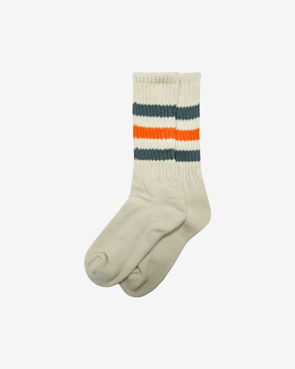 Носки SK Retro Stripes Ivory/Spruce/Orange - фото 1
