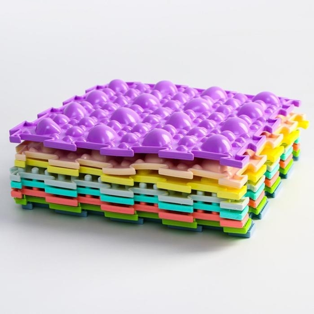 ОРТО-набор-2 Модульный коврик.Малыш пастель(Трава-2, Шипы-2, Камешки-2, Шишки-2)/82