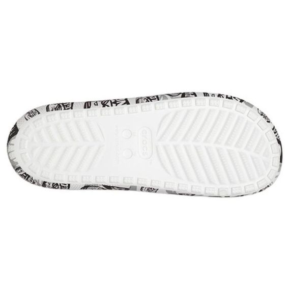 Crocs Слипоны Серый Белый Унисекс