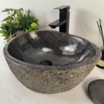 Раковина из речного камня RS-65256 45*32*16 0856