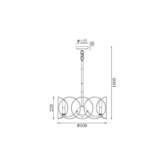 Подвесная люстра Vele Luce Vita VL4234P06