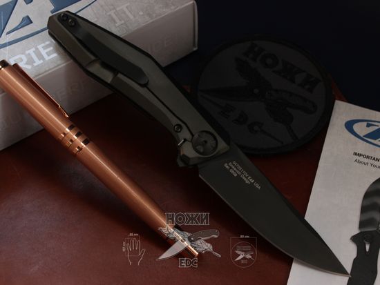 Складной нож Zero Tolerance 0470S110V c клинком из стали CPM-S110V, рукоять медь / титан