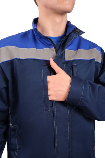 Куртка "Байкит" т.синий/васильковый