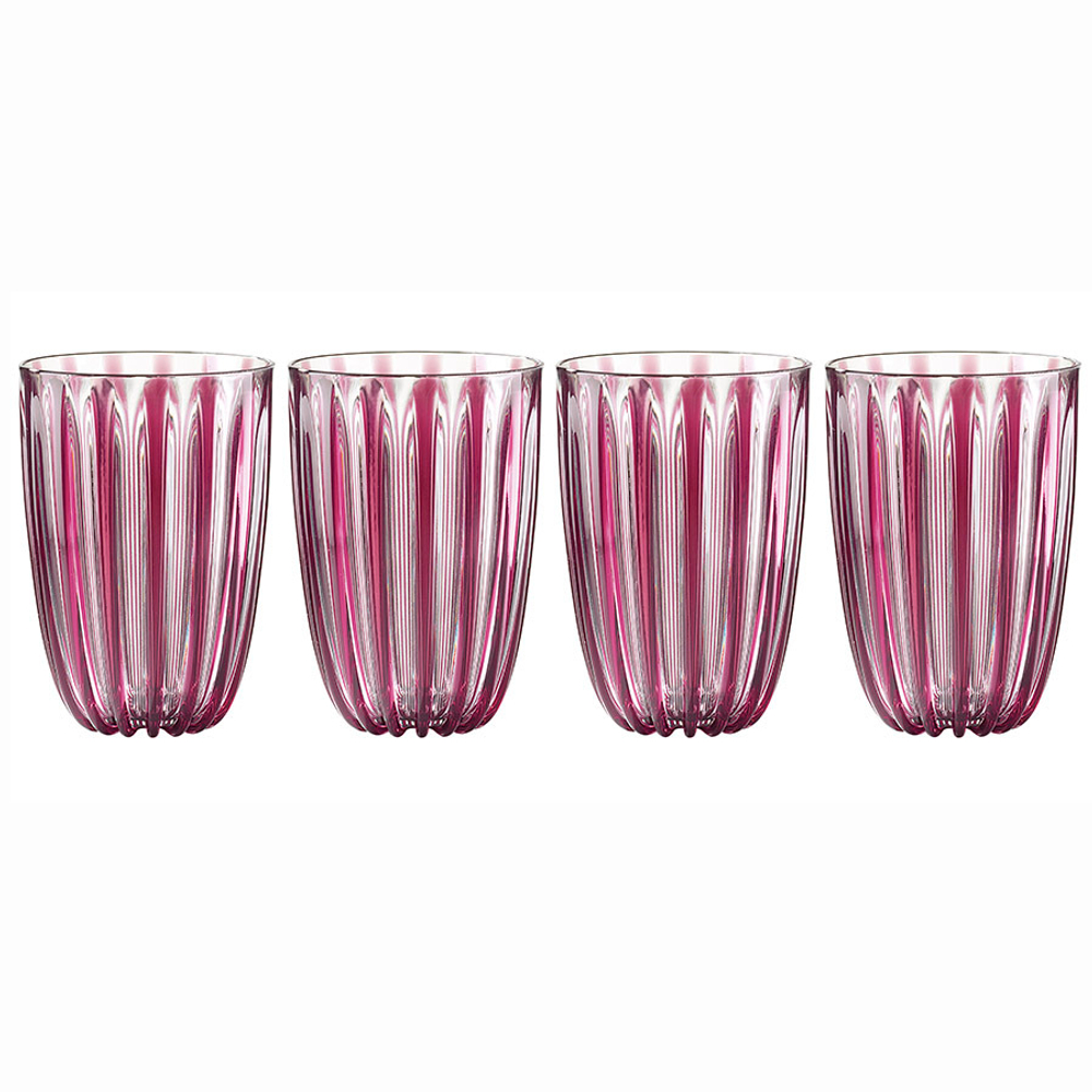 Набор из 4-х стаканов dolcevita 470 мл цвета аметист
