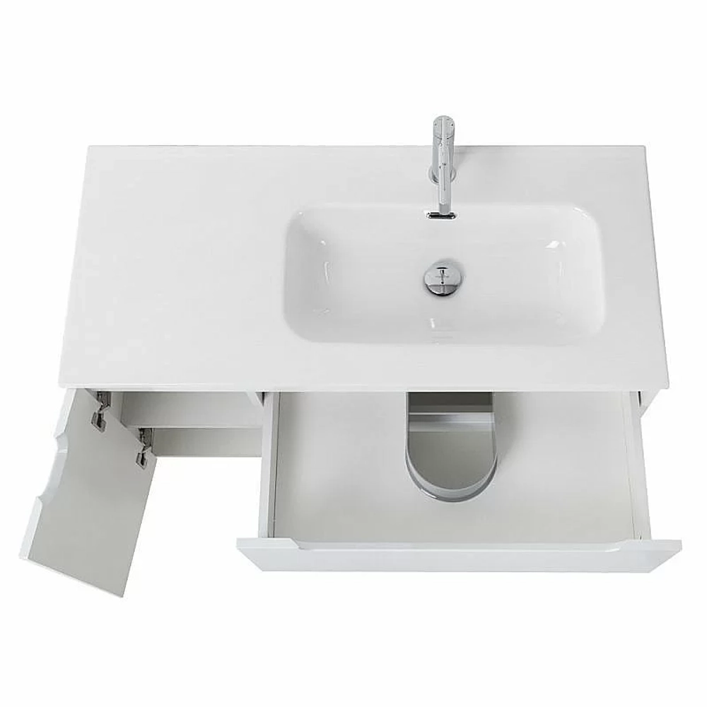 Тумба с раковиной BelBagno ETNA-1200-2C-1A-SO-BL Bianco Lucido