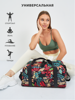 Спортивная сумка с карманом для мокрой одежды и отделением для обуви (Джунгли)