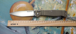 Складной нож Shokuroff knives M2104-115 мм Elmax конвекс лимон (шок лок) замок Алексея Шокурова