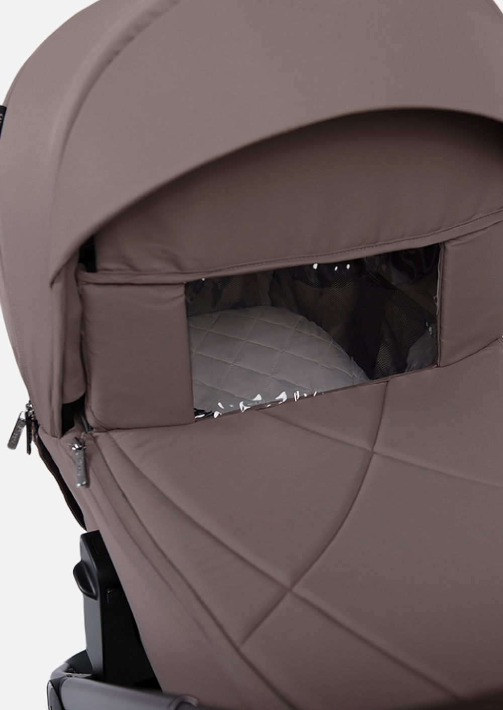 Peppy Коляска детская Monaco thermo 2 в 1 Mocca (кофе), рама серо-коричневая