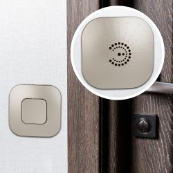 Звонок дверной ЭРА BIONIC Champagne беспроводной шампань 6 мелодий | Электрозвонки беспроводные