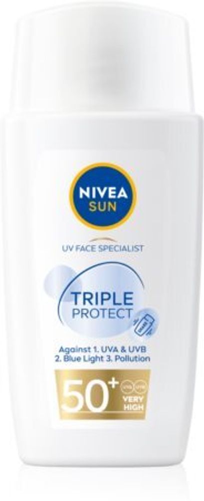Nivea легкий увлажняющий крем для загара Sun Triple Protect