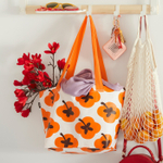 Сумка IKEA FOSSTA (ФЁССТА), Белый с рисунком, 27х27 см