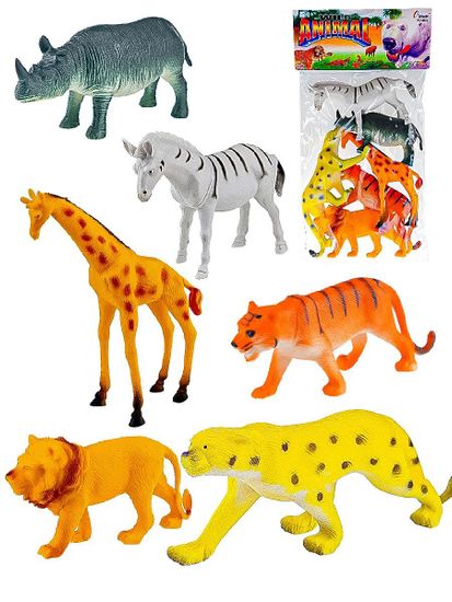 Фигурки "Дикие животные" 6 предметов