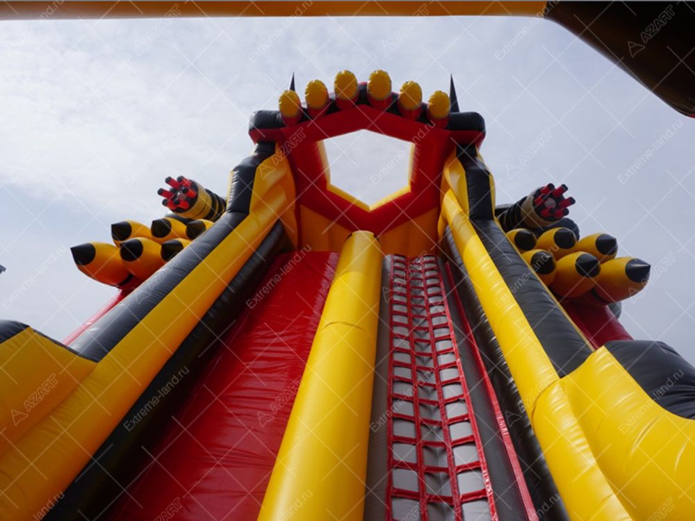 Батут-горка "Бэтмобиль 3"