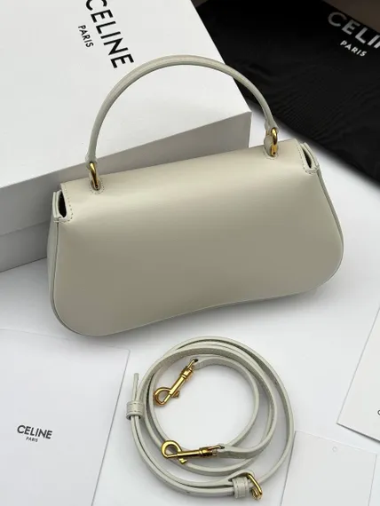 Сумка CELINE LOLA IN SHINY CALFSKIN белый